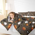 thumbnail image 4 of Feelyou Cartoon Spider Bat Twin Comforter Sets, Halloween Ghost Animal Bedding Set, 2pcs, 4 of 8