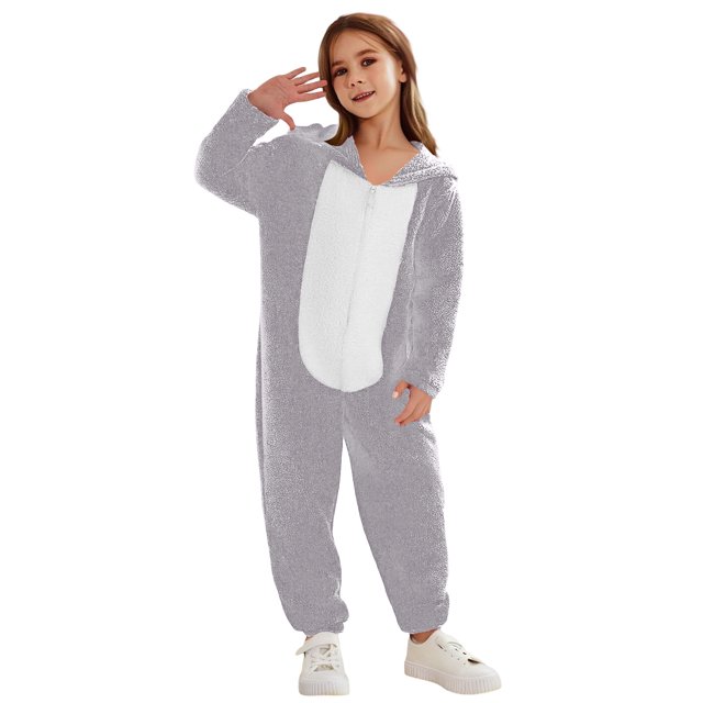 Pyjama d'Halloween pour Enfants Chaud Ensemble de Pyjama Parent-Enfant d'Halloween avec Capuche Imprimée Pyjama d'Halloween Assorti