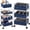 Gray, Blue, variant on 2in1 Baby Diaper Caddy Organizer Cart 3 Tier Large Capacity Metal Utility Bedside Rolling Cart with Divider Newborn Registry Nursery Essential Must Have Crib Bedroom Baby Shower(Gray, Blue)