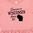 thumbnail image 4 of Inktastic Someone in Wisconsin Loves Me Girls Toddler Dress, 4 of 5