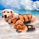 thumbnail image 3 of Chaleco salvavidas para perros, chaleco salvavidas naranja para perros grandes y pequeños con bandas reflectantes y cinturón ajustable, talla M, 3 of 5