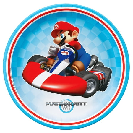 Super Mario Brothers Mario Kart Wii Party Supplies 48 Pack Lunch Plates