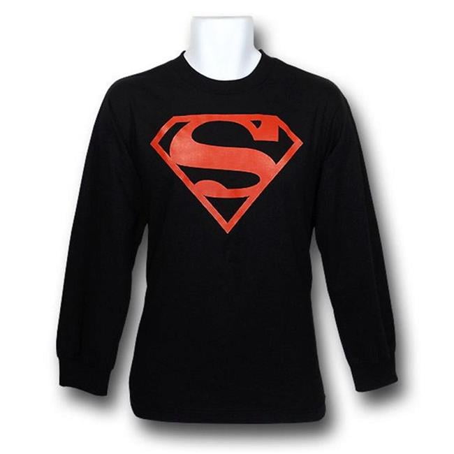 Superman tslssupboysymS SUperboy Symbol Long Sleeve T-Shirt - Small ...