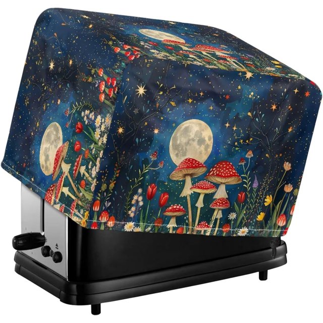 Mushroom Moon Toaster Cover Fit Most Standard 2 Slice Toasters Dust And Fingerprint Toaster Cover Oven Small Appliance Dust Covers Decor