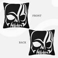 thumbnail image 3 of LNWH Decorative Pillow Covers, Tribal Style Skull Square Sofa Decorative Knit Pillow Case, 20"x20", 3 of 8