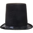 thumbnail image 3 of Honest Abe Lincoln Men's 8 Inch Black Felt Stovepipe Top Hat, 3 of 4
