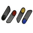 thumbnail image 4 of Car Fenders Vent Hood Car Bonnet Air Intake Flow Grille Bonnet Vent Cover, 4 of 5