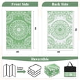thumbnail image 6 of MeyJey 6'x9' Outdoor Rugs for Patio, Patio Rug Waterproof RV Mats, Plastic Straw Camping Area Rug for Indoor Porch Balcony Beach Mat, Green, 6 of 7
