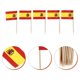 thumbnail image 2 of España Bandera para Buffet EsToothpickFlag 300Pzas España 3.5x2.5cmPapel Asta Madera Rojo/Azul., 2 of 3