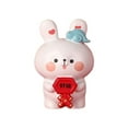 thumbnail image 3 of Figura de conejito para pastel del Año Nuevo Chino, linda estatua de conejo, escultura de animal EstiloE, 3 of 9