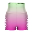 thumbnail image 6 of FRSASU Women's Swim Shorts High Waisted Bathing Suit Bottoms Swimwear Side Hollowed Out Shorts Swimsuit Board Shorts Hot Pink, 6 of 7