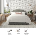 Mr. Kate Moon Upholstered Bed with Storage, Queen Size Frame, Light ...