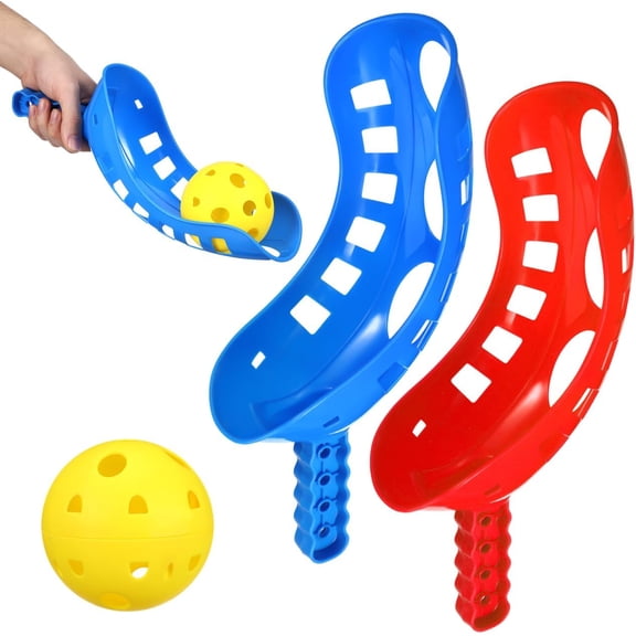 Scoop Toss Game Set for Boys and Girls Hand Eye Coordination Outdoor Indoor Catch and Throw Toy