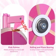 WinSpin 24 Dual Use Prize Wheel Tabletop or Floor Stand Fortune Spinning Pink