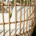thumbnail image 2 of Barton Egg Chair with Stand - Rattan Wicker Outdoor Patio Lounge Beige, 2 of 7