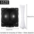 thumbnail image 2 of 12 Pieces Plant Root Growing Box Root Grafting Ball Reusable High Pressure Propagation Ball Box for Indoor Outdoor Use, Grafting Plastic Root Growing Ball for Various Plants, Black (Small), 2 of 7