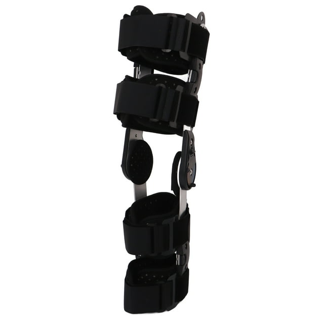 Hinged Knee Brace, Promote Recovery Aluminum Alloy Extended Locking Knee Support Brace Breathable For Sports
