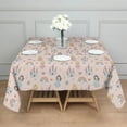 thumbnail image 3 of Rainbow Princess Castle Pattern Square Tablecloth,Waterproof Square Table Cover,Wipeable Spillproof Washable Table Cover for Home Kitchen Party Decor 60"x60"(152x152cm), 3 of 6