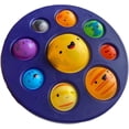 thumbnail image 1 of Solar System Fidget Dimple Toy, Simple Sensory Dimple Fidget Toy, Cute 9 Planets Mini Pop Dimple Gadgets, Silicone Bubble Flipping Board Fidgets, Stress Reliever for Home Office School (Multicolor), 1 of 8