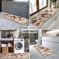 thumbnail image 2 of Brown Mushroom Specimen Beige Pattern Kitchen Rug Mat,Kitchen Runner Rugs Non Skid Washable,Decorative Kitchen Floor Mats for Kitchen,Sink,Laundry,17"X47", 2 of 5