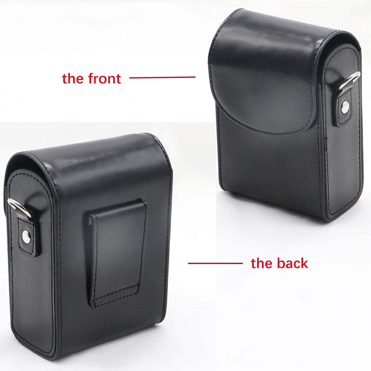 small leather camera case