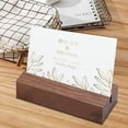 thumbnail image 5 of 10 Pack Wooden Sign Holders for Wedding & Events - 2.3" Rustic Table Number Stands for 1/8" Acrylic Sheets, Place Card Holders for Menus, Retail Signs & Party Decor, 5 of 8