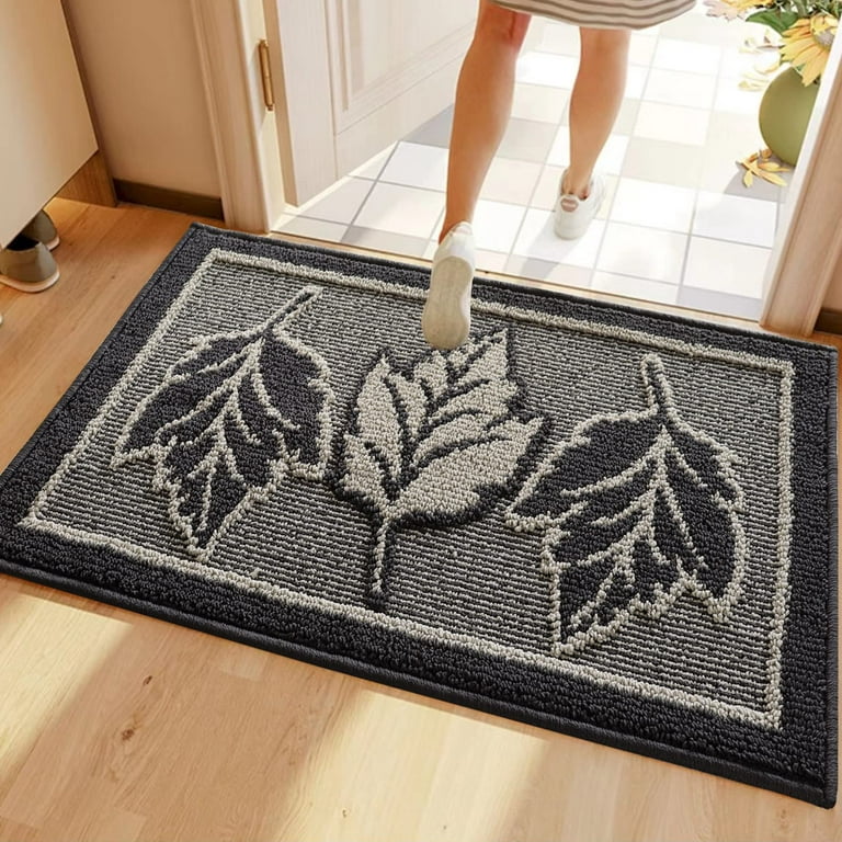  LYGLIGH Ultra Thin Door Mat Indoor Entryway Rugs Non Slip Large  Absorbent Inside Door Mat for Front Door Entrance Throw Rugs with Rubber  Backing Machine Washable 24×16 Geometry : Home 