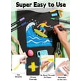 thumbnail image 6 of 24 Colors Acrylic Paint Pens,Acrylic Paint Markers Dual Tip with Fine Tip and Dot Tip,Dot Maker for Kids Adults, Glass, Stone, Wood, Canvas, Paper, Pottery, 6 of 7