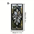 thumbnail image 5 of Diamond Geometry Stained Glass Window Film, 17.7 x 39.3 Inch Static Cling Privacy Film, Sun Blocking Removable Decor Glass Cover for Bathroom Living Room Home Decoration, 5 of 6