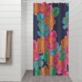 thumbnail image 2 of Pioneer Flower Floral Print Pattern Shower Curtain 36"x72" ,Bathroom Decorative Shower Curtains Set with 12 Hooks,Modern Waterproof Washable Shower Curtain, 2 of 6