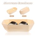 thumbnail image 3 of BEADCEST 10pcs Food Container Wooden Food Boxes Beige Simple Design For Restaurant Use Food Service, 3 of 8