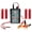 Red, variant on YAHHU Universal Fuel Injector Tester and Cleaner Tool Kit, 12V 8 Pulse Modes, 4 Adapters, Short Circuit Protection, Automotive Diagnostics Cleaning Set - Blue (6.7 inches / 17.02 cm)