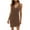 Brown, variant on IROINNID Rollbacks Formal Dress for Women Wedding Guest Homecoming Party Trendy Summer Comfortable Sleeveless Slim V-neck Solid Evening Dress,Pink