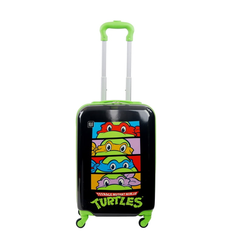 Teenage Mutant Ninja Turtles 21 Inch Kids Rolling Luggage TMNT Hardshell Carry On Suitcase with Spinner Wheels Multi Walmart
