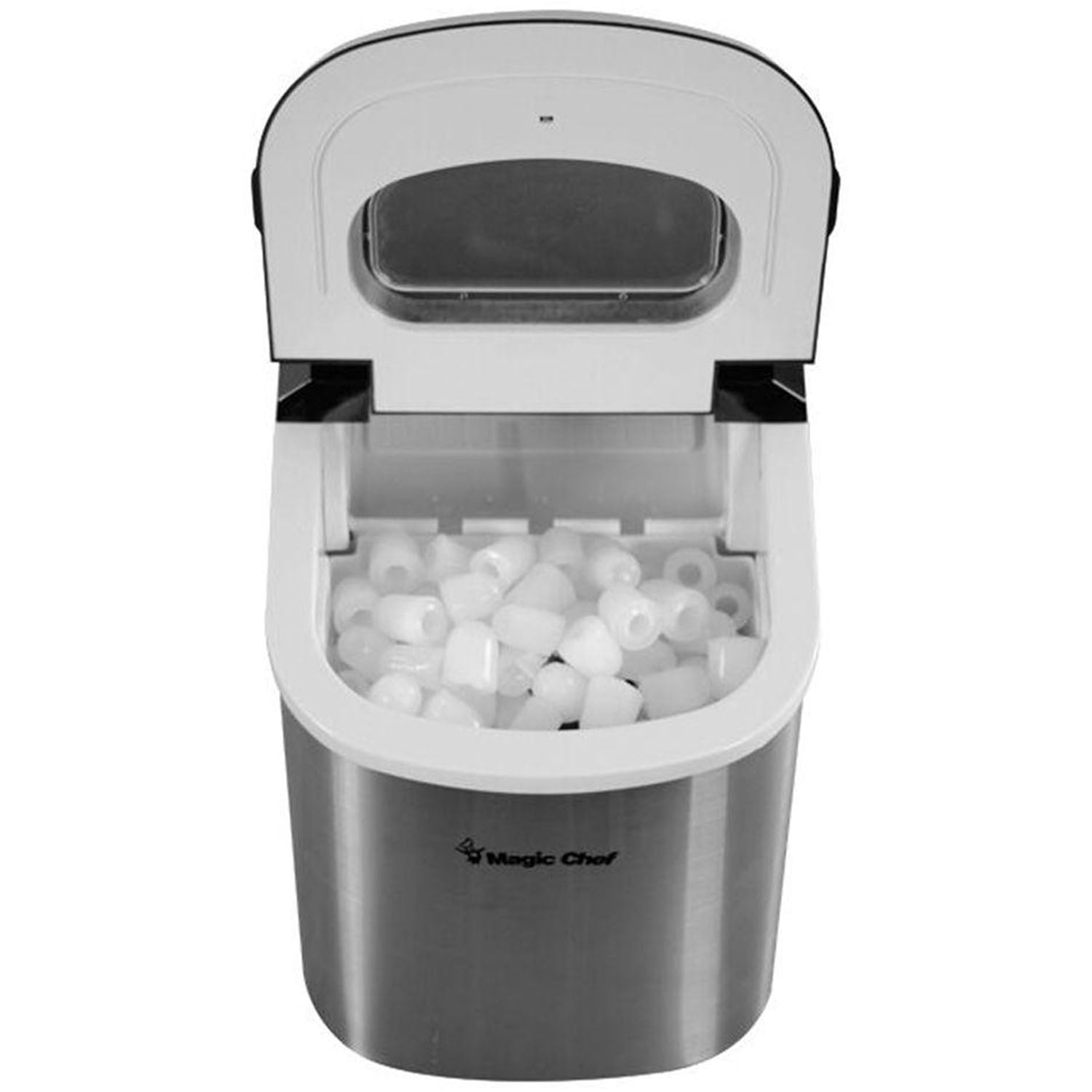 Magic Chef MCIM22ST 27 lb Ice Maker Stainless Steel