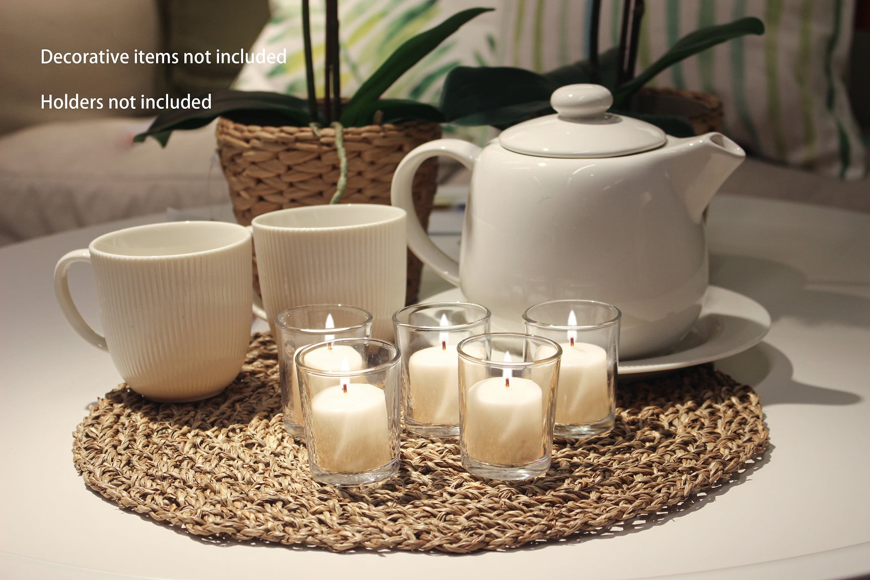 Mainstays Unscented Votive Candles, Ivory, 16-Pack