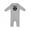 AC-Heather Grey, variant on Funny Beard Baby Grow-daddy's Little Beard Puller Funny Baby Romper Coveralls