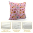 thumbnail image 4 of GOSMITH Pink Christmas Pillow Covers Cute Cupcake Gingerbread Lumbar Pillow Cases Sweet Cake Dessert Xmas Holiday Throw Pillows Home Decor For Living Room Bedroom Bed Cushion, 4 of 5