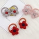 thumbnail image 5 of Guardurnaity 2 unids/set niños flores bandas elásticas para el cabello Cola de Caballo titular niños niñas flores de Cachemira banda para el Accesorio para el cabello Rosa, 5 of 6