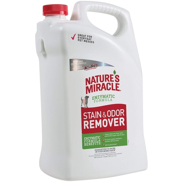 Quitamanchas y olores Nature's Miracle Accushot en aerosol, 5 litros