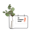 thumbnail image 1 of Like Sports Fitness Balanced Basketball Metal Picture Frame Cerac Vase Decor, 1 of 3