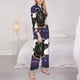 thumbnail image 3 of Balery 2025 Happy New Year 4 Conjunto de Pijama con Estampado para Mujer, Conjunto de Dos Piezas con Manga Larga, Ropa de Dormir Suave con Bolsillos, Pijamas Cómodos-Medium, 3 of 7