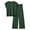 Army Green, variant on Lounge Sets for Women Two Piece Outfits Knit Cap Sleeve Tops Wide Leg Pleated Pants Casual Dressy Sweater Sets