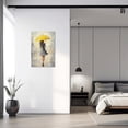 thumbnail image 3 of AVOI Abstract Girl Painting Prints Woman Holding Yellow Umbrella Canvas Pictures Elegant Artwork for Girls Room Bedroom Wall Decor(Yellow,) Frame: 12x12in, 3 of 6
