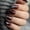 A, variant on ONLYEOR Dark Cloud Weather Press On Nails, Black White Gray Long Coffin Shape, Gothic Style Fake Nails for Themed Events