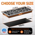 thumbnail image 4 of 4x10 Floor Vent Covers Floor Register with Mesh Cover Trap, Heat and Air, Walkable Metal Floor Register for HVAC Duct, Victorian, Light Grey, 4 of 7