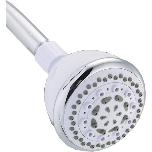Peerless 5Setting Shower Head, White/Chrome