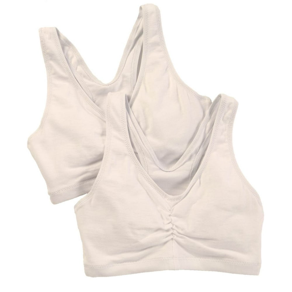 Hanes Hanes Womens 2 Pack ComfortFlex Fit Cotton Pullover Bra, Style H570