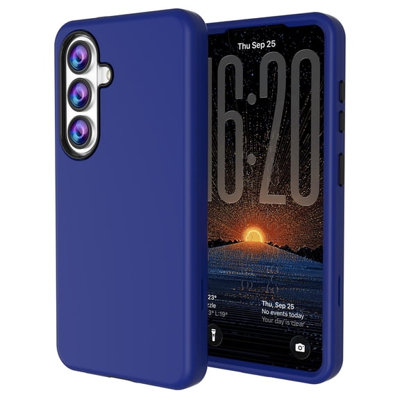 Kryonix for Samsung Galaxy S26 5G 6.3” Case,3 Layers Protection PU Leather & Hard PC Hybird Case Heavy Duty Military-Grade Drop Bumper Shockproof Anti-Scratch Slim Shell,Navy