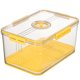 thumbnail image 1 of Organizador de refrigerador transparente con drenaje para alimentos frescos, 1 of 8